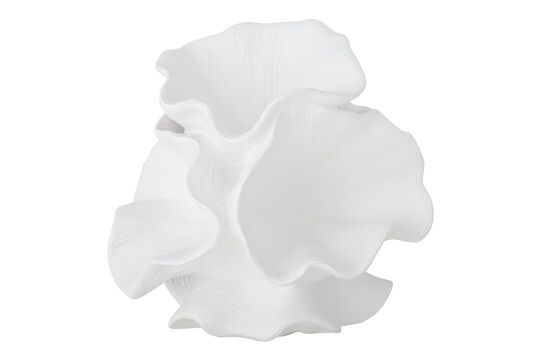 Déco en polyrésine blanc Claudette