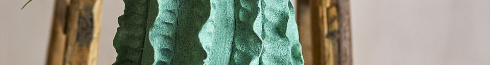 Material Details Deco vase D23xH37 cm in green terracotta Natika