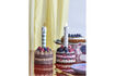 Miniatura Decoración de cumpleaños Set de 2 en poliresina multicolor Hooray 5