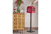 Miniatura Decoración de Navidad buzón en MDF rojo Carlo 3
