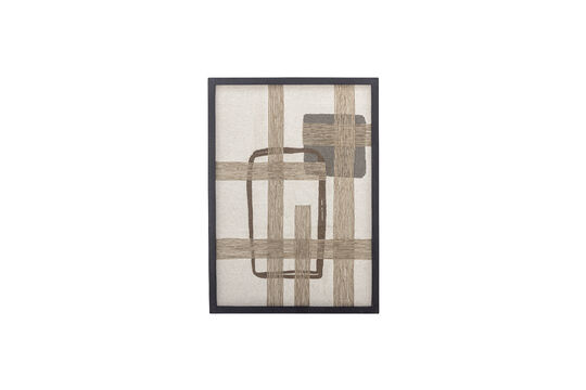 Décoration murale 50x70 cm en coton marron Bie Détouré