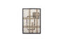 Miniature Décoration murale 50x70 cm en coton marron Bie Détouré