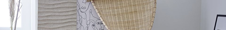 Mise en avant matière Décoration murale en bambou Ri