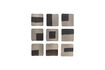 Miniature Décoration murale set de 9 métal nickel Nami 1