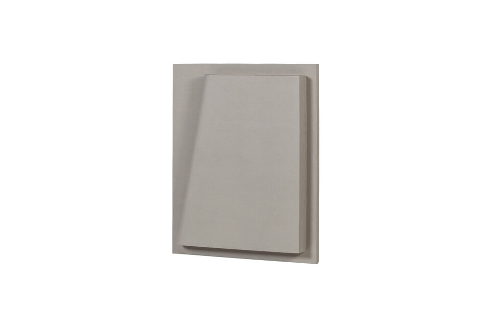 Decorazione da parete 104x84 cm effetto cemento grigio Numa Woood