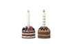 Miniatura Decorazione di compleanno Set di 2 in poliresina multicolore Hooray 6