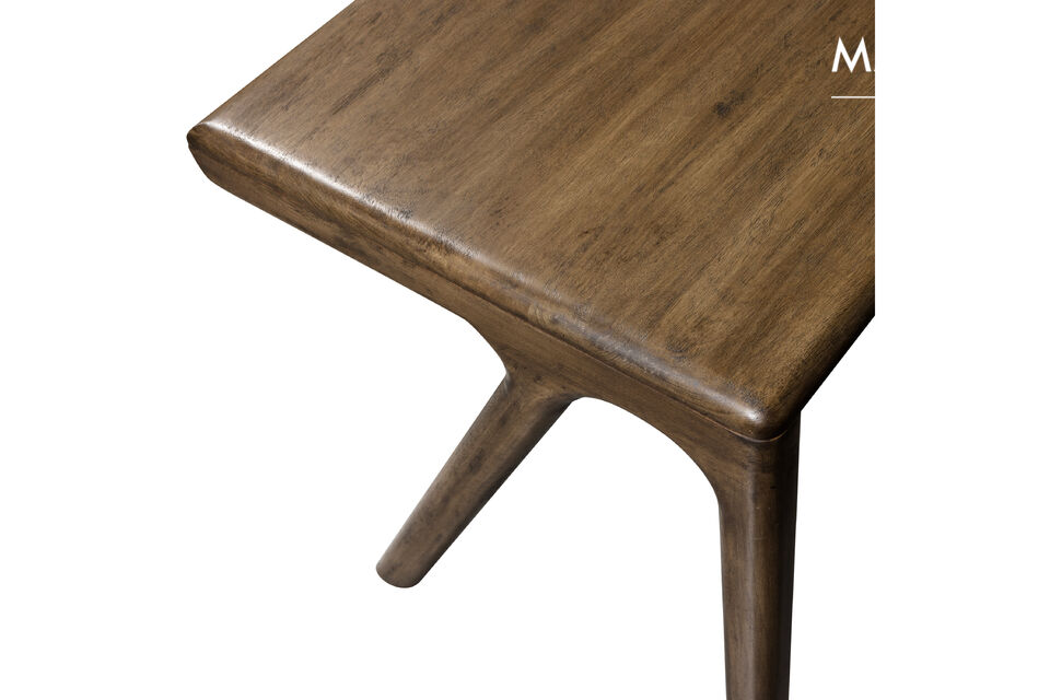 Material Mango wood is known for its warm golden brown color