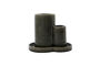 Miniature Desk organiser in grey earthenware HDOrder Clipped