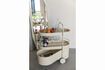 Miniature Desserte en acier beige Trolley 2