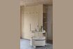 Miniature Desserte en acier beige Trolley 1