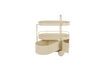 Miniature Desserte en acier beige Trolley 5