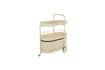 Miniature Desserte en acier beige Trolley 7