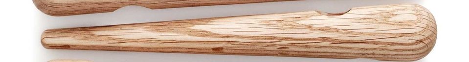 Mise en avant matière Dessous de plat en chêne clair Timber