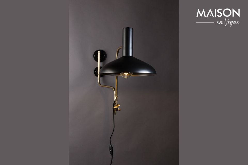 Devi black wall lamp DutchBone