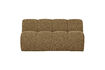 Miniature Dining bench 164 cm backrest bouclé yellow/brown melange Mojo 2