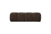 Miniature Dining bench 164 cm brown rib fabric MOJO 2