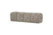 Miniature Dining bench 164 cm rib fabric dark sand Mojo 1
