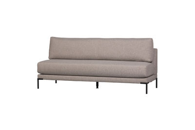 Dining Bench 200 cm Fabric Taupe COUPLE