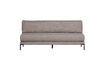 Miniature Dining Bench 200 cm Fabric Taupe COUPLE 2