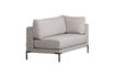 Miniature Dining bench corner element left light grey Couple 1