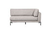 Miniature Dining bench corner element left light grey Couple 2