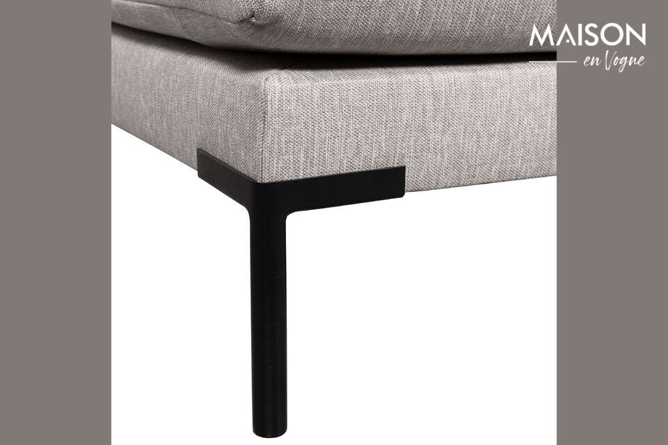 Its comfortable cushions are upholstered in the Millie woven melange fabric