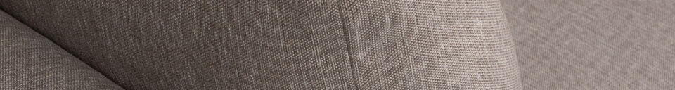 Material Details Dining bench corner element right woven taupe Couple