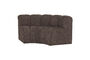Miniature Dining bench corner round backrest woolly brown MOJO Clipped