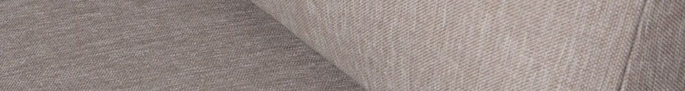 Material Details Dining bench element 100 cm taupe fabric Couple