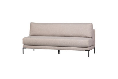Dining Bench Element 200 cm Fabric Natural Couple