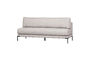 Miniature Dining bench element 200 cm Light Grey Fabric COUPLE Clipped