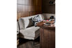 Miniature Dining bench element 200 cm Light Grey Fabric COUPLE 3