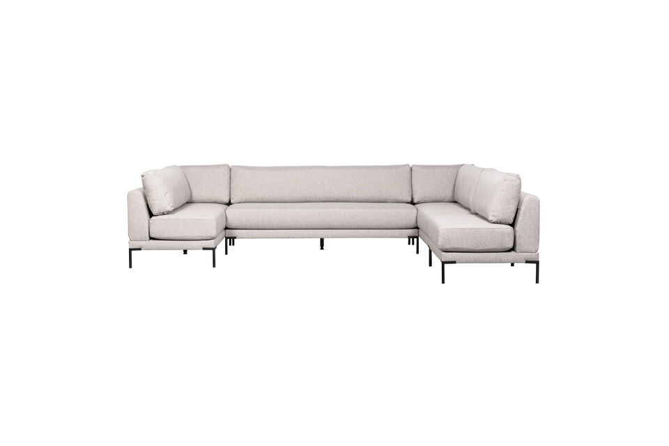 The stylish design is emphasised by the high, black leg with a cylinder shape