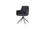 Miniature Dining Chair Black Melange Grant Clipped