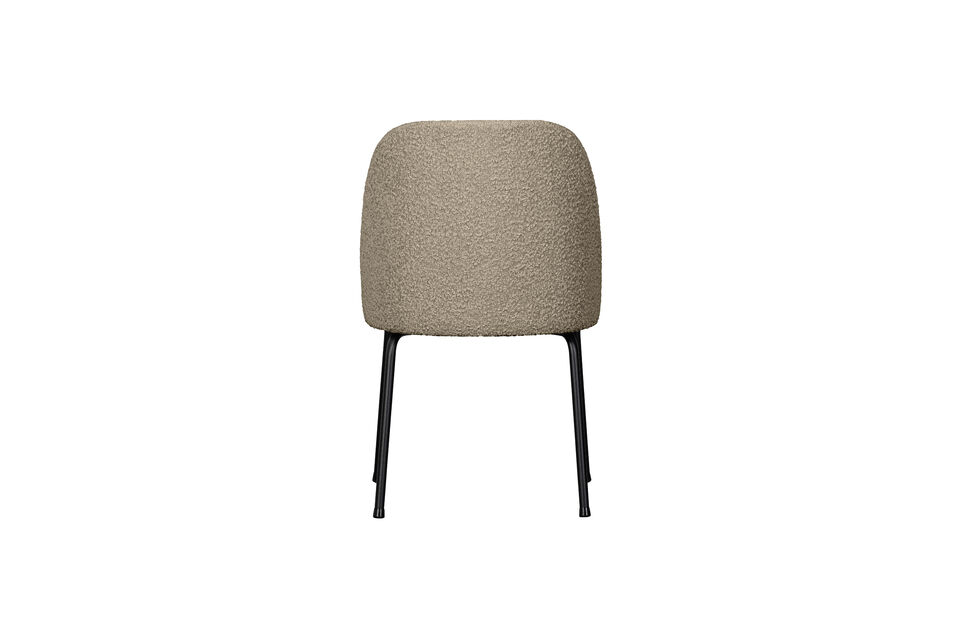 Because of the slim design this chair fits well in multiple living styles