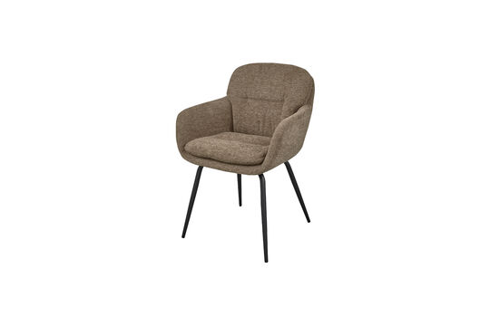 Dining Chair Chenille Dark Sand Runa Clipped