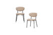 Miniature Dining chair chenille natural KJELD 4