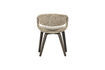 Miniature Dining chair dark brown wood sand YOSSI 6