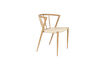Miniature Dining chair in brown woven paper Che 1