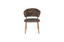 Miniature Dining chair in dark multicolour fabric Jasmine Clipped