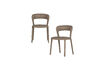 Miniature Dining chair leather look sand NOBLE 3
