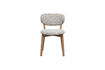 Miniature Dining chair natural fabric and wood UDAR 5