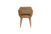 Miniature Dining chair ochre and natural wood MURAT 6