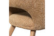 Miniature Dining chair ochre and natural wood MURAT 7