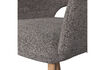 Miniature Dining Chair Taupe Fabric and Natural Wood Leg MURAT 8
