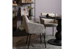 Miniature Dining Chair with Armrests Coarse Woven Fabric Natural MOUNT 3