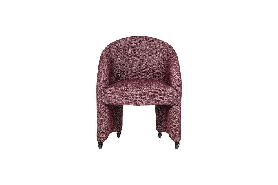 Comfortable seating Luxurious m&eacute;lange upholstery Convenient swivel Compact dimensions  The