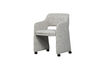 Miniature Dining chair with wheels grey fabric Lyric 1