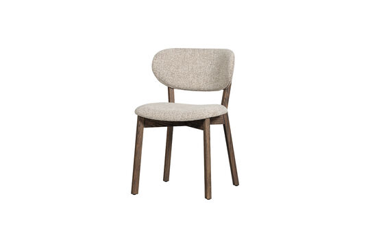 Dining chair wooden frame brown UDAR Clipped