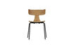 Miniature Dining chair wooden with metal legs Natural Ash Form 4